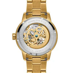 Authentic Original licence Seizmont Dante II | Montre Squelette En Acier Doré 18