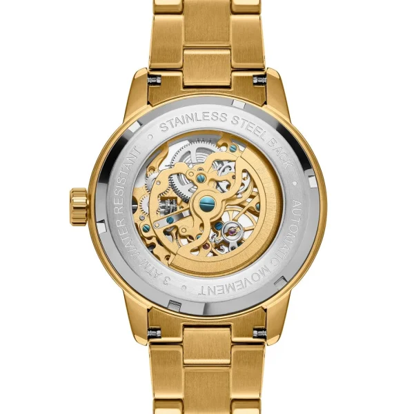 Authentic Original licence Seizmont Dante II | Montre Squelette En Acier Doré 7