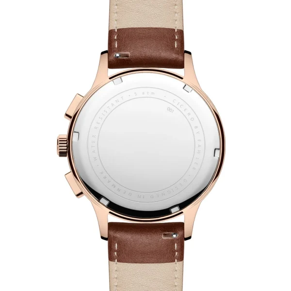 Fawler Cicero | Montre Chronographe Vintage Couleur Or Rose En Série Limitée grande surprise 7