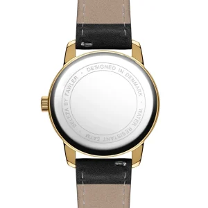 Fawler Beleza | Montre En Acier Inoxydable Doré Et Marbre Noir Distributeur Officiel 11