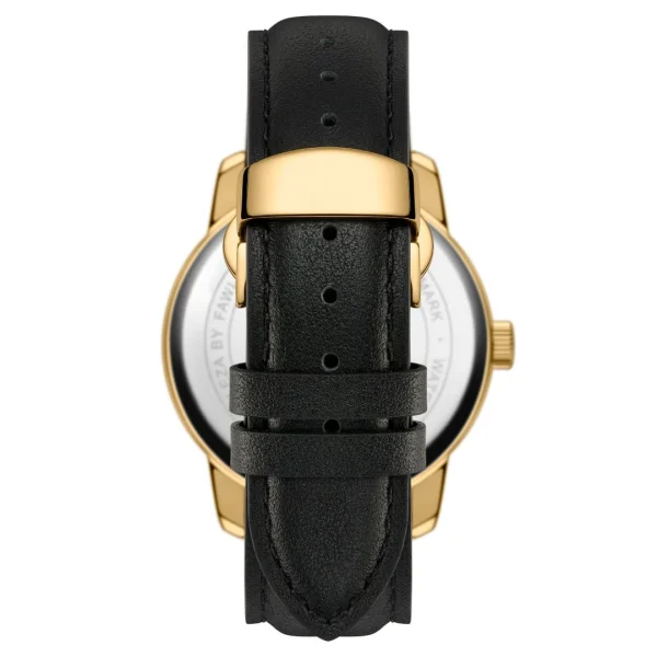 Fawler Beleza | Montre En Acier Inoxydable Doré Et Marbre Noir Distributeur Officiel 5