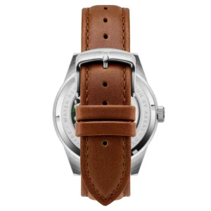 Arkai Caron | Montre Squelette Automatique En Acier Inoxydable Vert Et Argenté REMISE 15