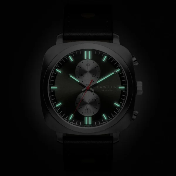 grossiste en ligne Fawler Callao | Montre Coussin Noire 3