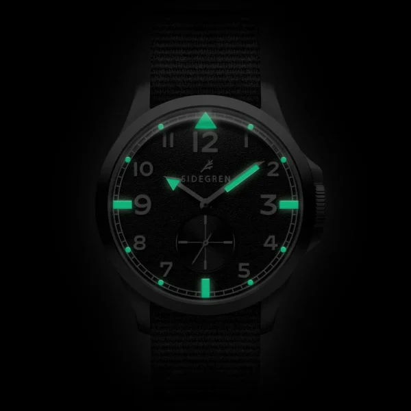 luxe soldes Sidegren Luxor | Montre De Terrain De Style Vintage En Acier Inoxydable Argenté 3