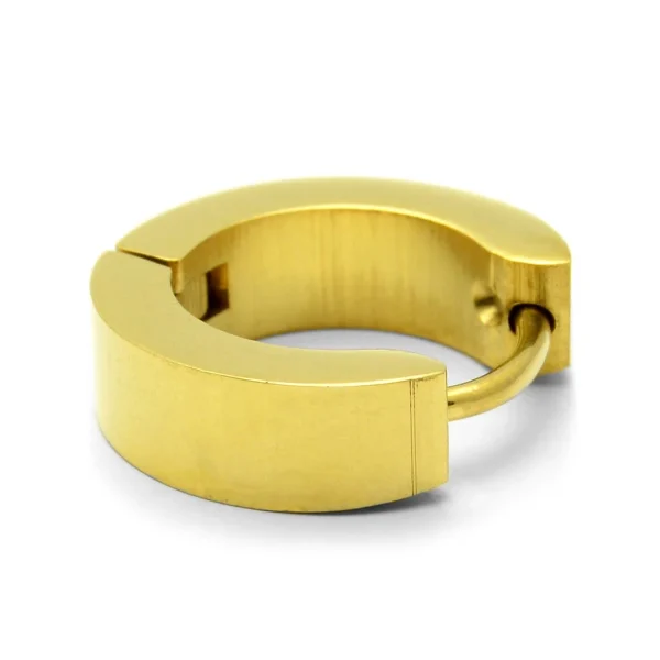 marques pas cher Fort Tempus Boucle D’oreille Chiffres Romains Couleur Or 3