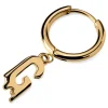 Retour gratuit en magasin. Otsu Fahrenheit | Boucle D’oreille Avec L’initiale G En Acier Doré 14