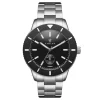 Fawler Makalu | Montre De Plongée En Titane Brossé Avec Lunette Noire jusqu'à 20