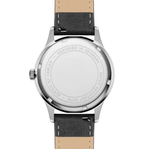 boutique pas cher Fawler Adrien | Montre En Acier Inoxydable Et émail Noir 14