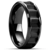 meilleur cadeau Lucleon Hyperan | Anneau Noir En Titane Le Prisme – 8 Mm 10