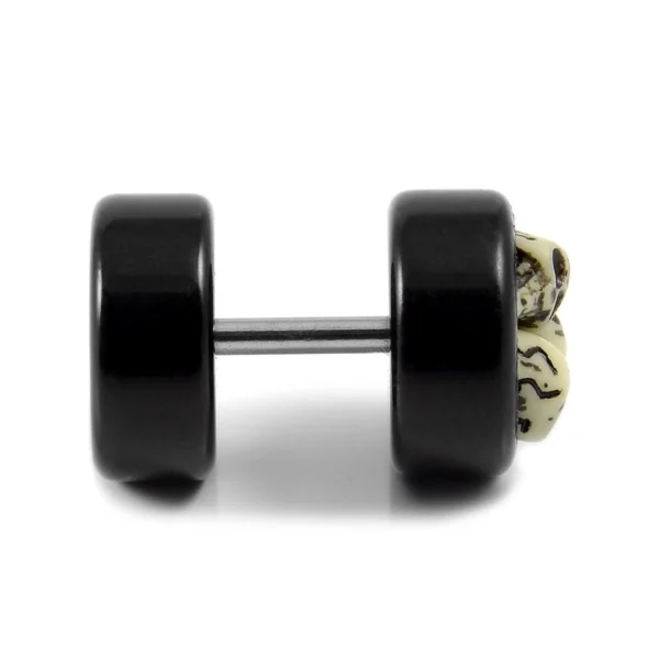 magasin paris Fort Tempus Clou D’oreille Triple Crâne 9mm 4