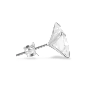 marque pas cher Lucleon Boucle D’oreille Carré En Zircone – 10 Mm 10