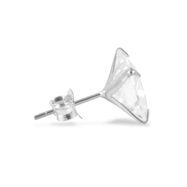 marque pas cher Lucleon Boucle D’oreille Carré En Zircone – 10 Mm 3