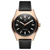 luxe soldes Arkai Caron | Montre Squelette Automatique En Acier Noir Et Or Rose 22
