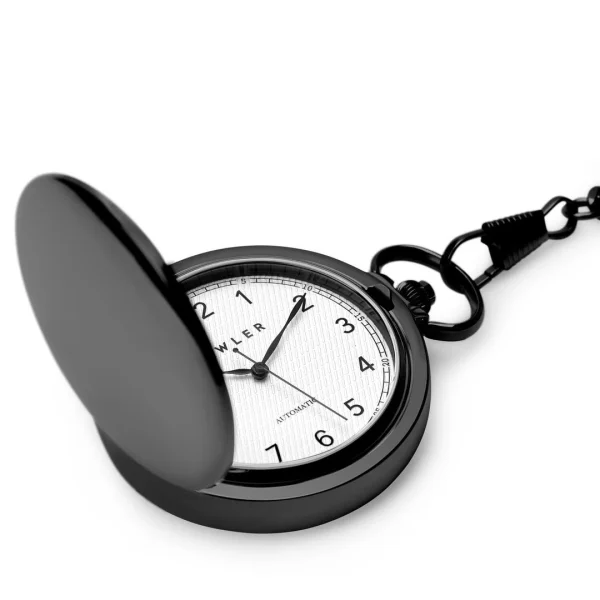 Fawler Eston | Montre De Poche Noire Automatique qualité d’originales 4