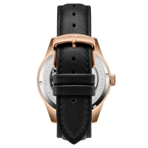 luxe soldes Arkai Caron | Montre Squelette Automatique En Acier Noir Et Or Rose 15