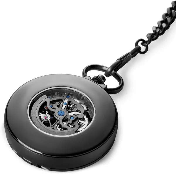 Fawler Eston | Montre De Poche Noire Automatique qualité d’originales 5