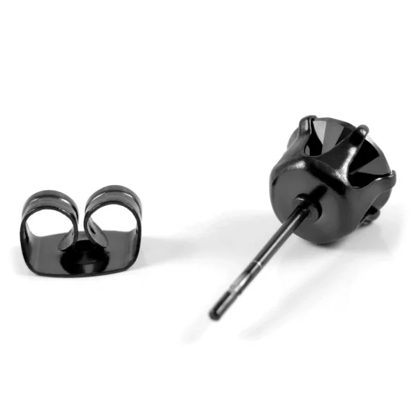 luxe soldes Lucleon Clou D’oreille 8 Mm Avec Zircone Noire 3