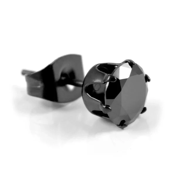 luxe soldes Lucleon Clou D’oreille 8 Mm Avec Zircone Noire 4