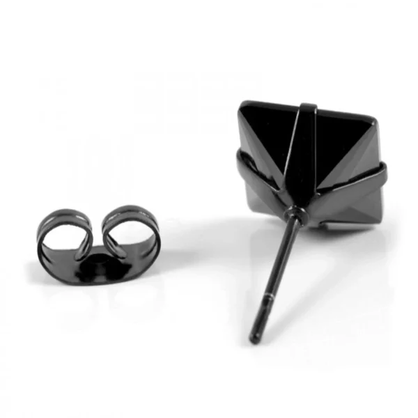 Lucleon Clou D’oreille 6 Mm Noir Sur Noir aux meilleurs prix 3