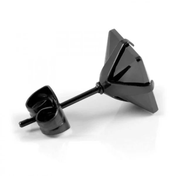 Lucleon Clou D’oreille 6 Mm Noir Sur Noir aux meilleurs prix 4