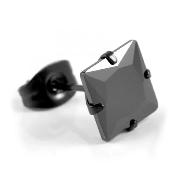 Lucleon Clou D’oreille 6 Mm Noir Sur Noir aux meilleurs prix 5