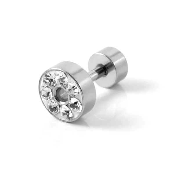 Lucleon Boucle D’oreille Stud Cristal 6mm soldes officiel 1