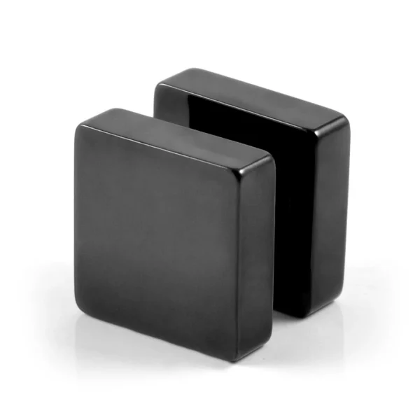 soldes en ligne Fort Tempus Boucle D’oreille Aimant Forme Carrée 10 Mm 1