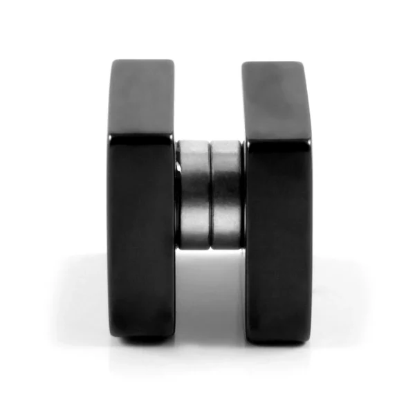 soldes en ligne Fort Tempus Boucle D’oreille Aimant Forme Carrée 10 Mm 3