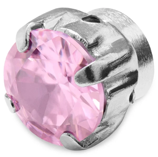jusqu'à Lucleon Boucle D’oreille Magnétique à Cristal Rose 6mm 1
