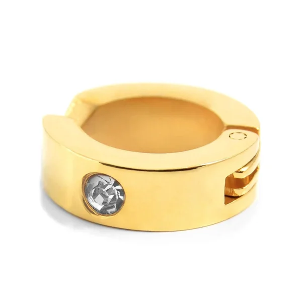magasin pour Fort Tempus Boucle D’oreille Clip Dorée Parée D’une Zircone 1