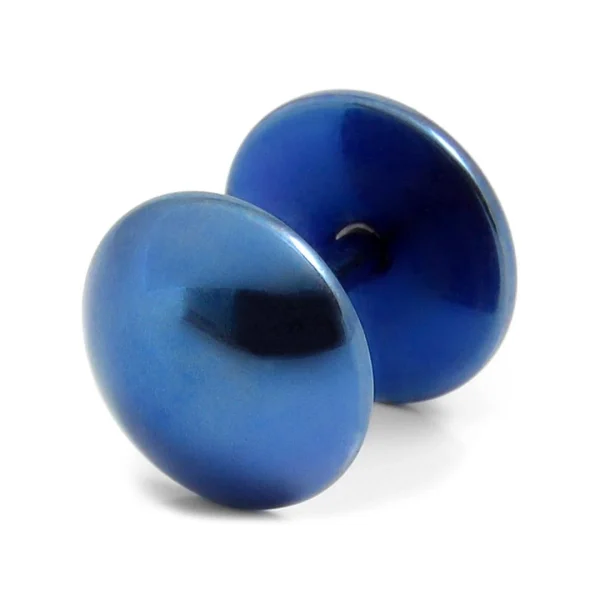 boutique en ligne Fort Tempus Clou D’oreille Circulaire Bleu 8mm 1
