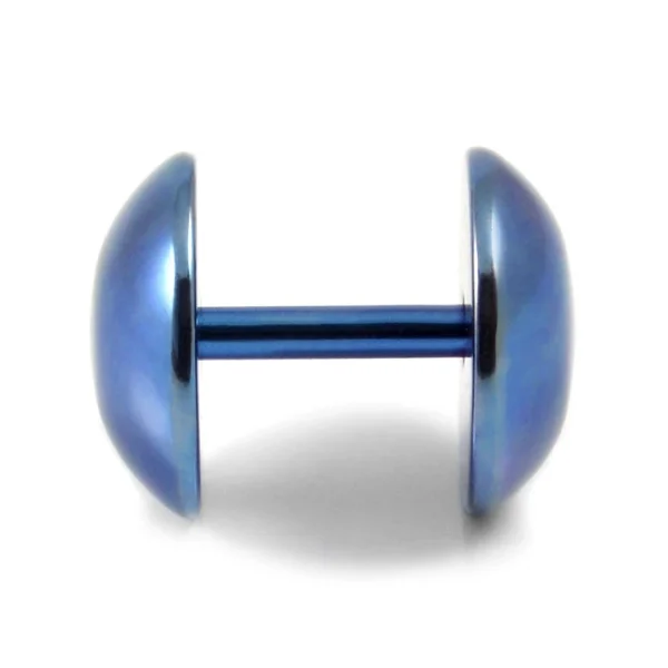 boutique en ligne Fort Tempus Clou D’oreille Circulaire Bleu 8mm 3