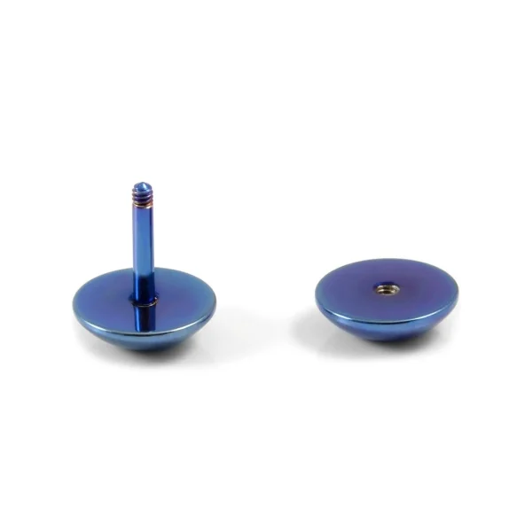 boutique en ligne Fort Tempus Clou D’oreille Circulaire Bleu 8mm 4