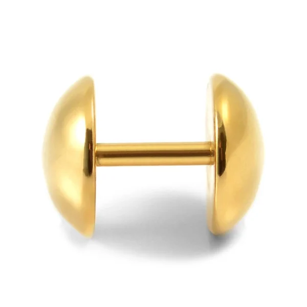 luxe soldes Fort Tempus Clou D’oreille Circulaire Doré 8mm 3