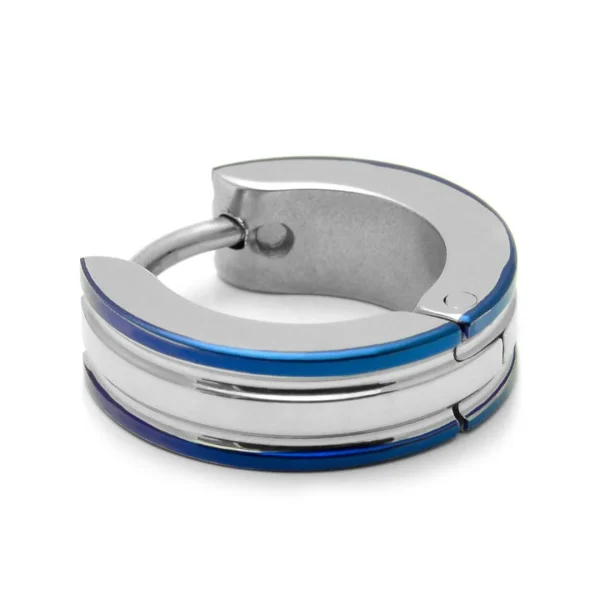 Fort Tempus Boucle D’oreille Avec Bords Bleus Pas Cher soldes France 1