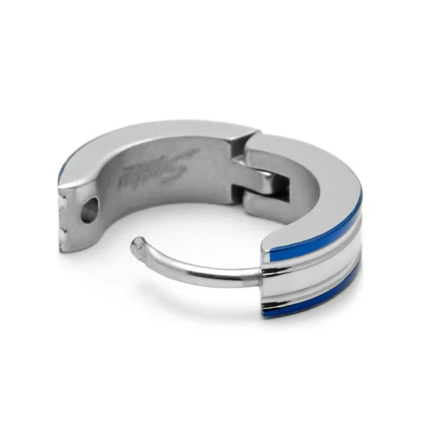Fort Tempus Boucle D’oreille Avec Bords Bleus Pas Cher soldes France 4