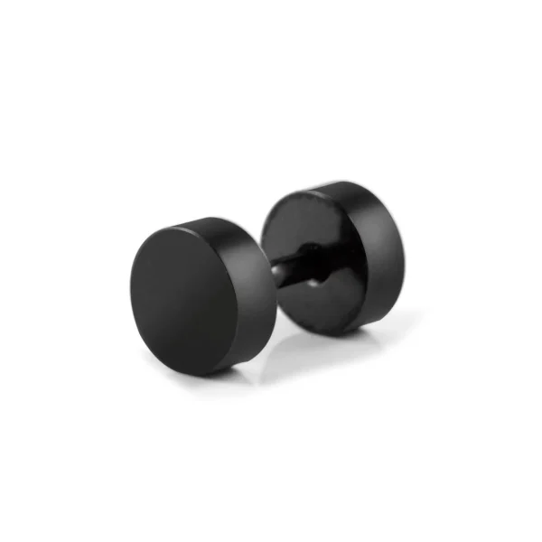vente pas cher Lucleon Clou D’oreille Noir (6 Mm) 1