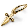 magasin pour Lucleon Boucle D’oreille Vasilios Dorée Avec Pendentif En Croix De Saint-Jacques 17