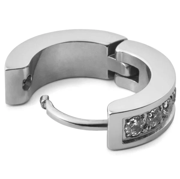 Lucleon Boucle D’oreille Floyd En Acier à Zircones boutique en ligne 4