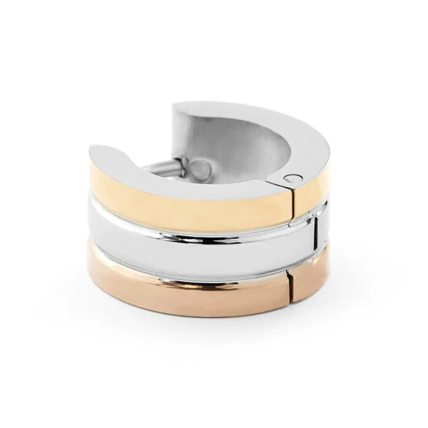 boutique en ligne Fort Tempus Boucle D’oreille Dorée Et Argentée 4