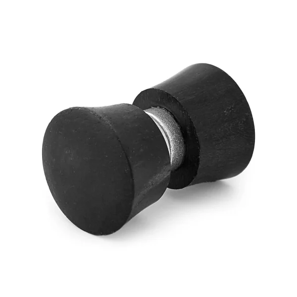 magasins pas chers Fort Tempus Boucle D’oreille Magnétique En Bois Noir 1