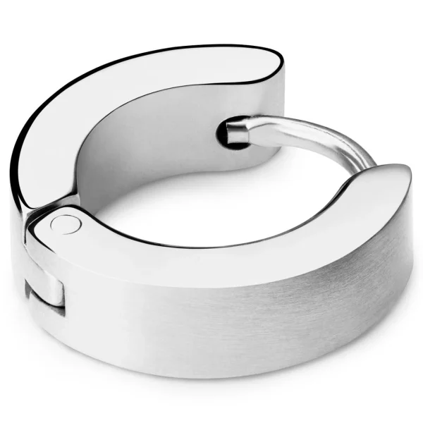 Meilleur Prix Garanti Lucleon Boucle D’oreille Plate Argentée 1