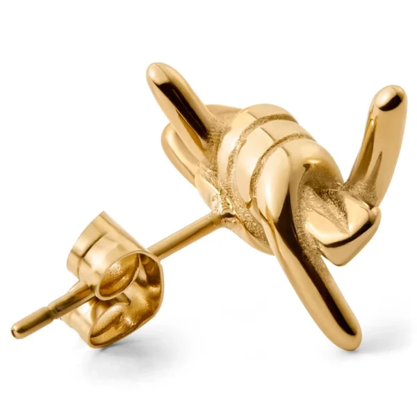 Otsu Clou D’oreille Floyd Doré En Fil De Fer Barbelé marque pas cher 3