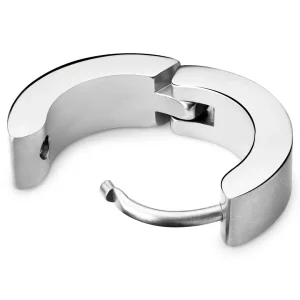 Meilleur Prix Garanti Lucleon Boucle D’oreille Plate Argentée 10