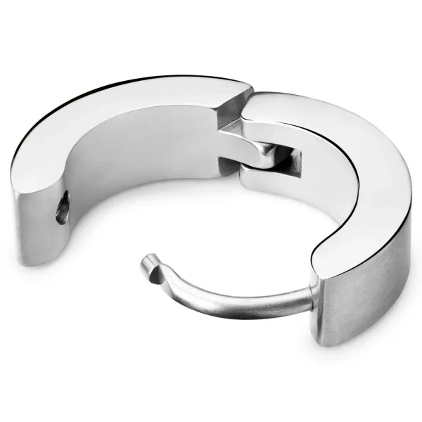 Meilleur Prix Garanti Lucleon Boucle D’oreille Plate Argentée 3