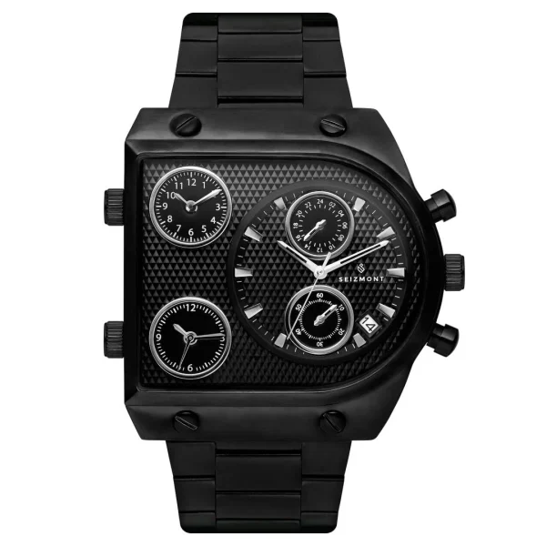 magasin en ligne france Seizmont Montre Noire Provectus 1