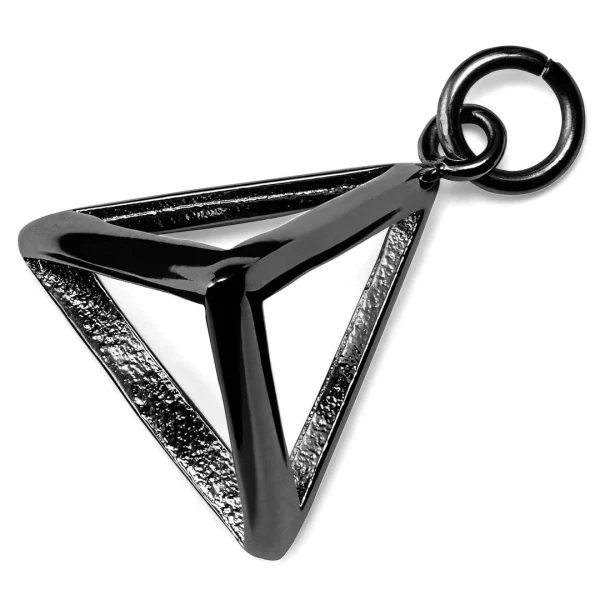 commentaire favorable Lucleon Amulette Triangle En Acier Noir 1