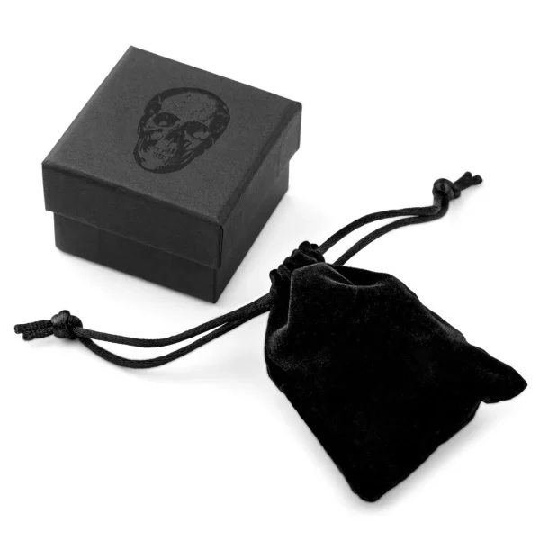boutique pas cher Moody Mason Boucle D’oreille Jax – Crâne En Acier 6