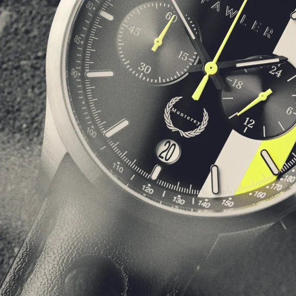 Satisfait ou Remboursé Fawler Monterey | Montre De Course Jaune Et Noire 3