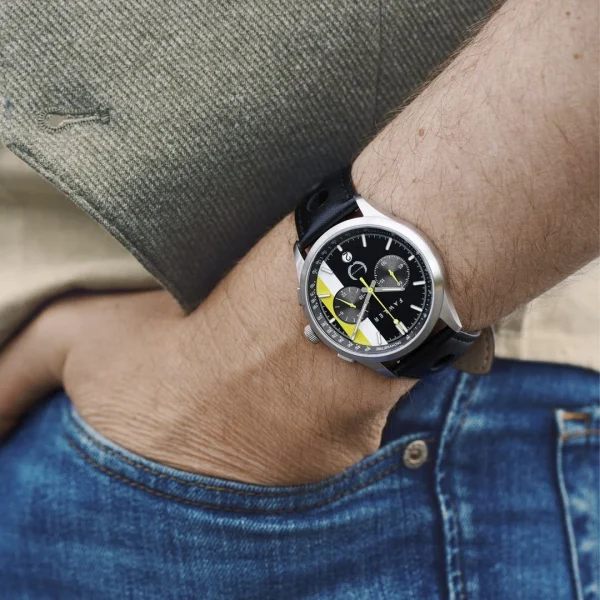Satisfait ou Remboursé Fawler Monterey | Montre De Course Jaune Et Noire 4